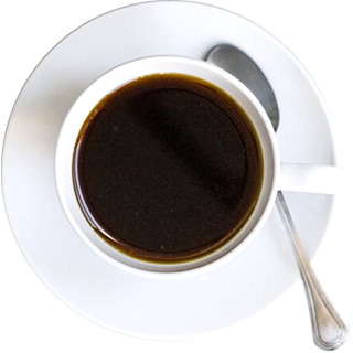 Tasse avec café noir
